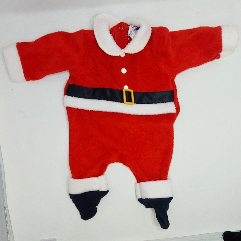 Carter's Baby Santa Onesie Bodysuit Footie Pajamas Made in the USA 80s Vintage S
